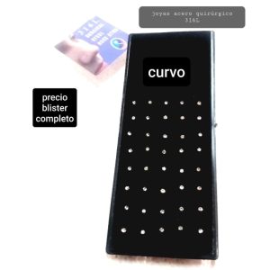 piercings para naríz.curvo.MM 11E. Precio caja completa.