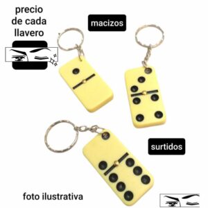 Llavero dominó.surtidos.sin elección.precio por unidad.