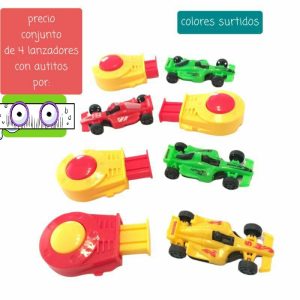 juguetes.precio conjunto de 4 lanzadores con autito.surtidos.sin elección.