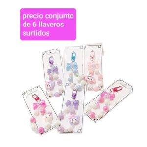 Llaveros. Conjunto de 6 unidades.