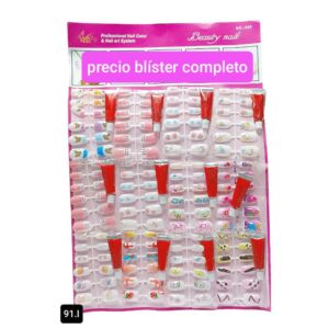 Uñas postizas MM infantiles 91I. Blister completo.