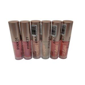6 unidades de brillo labial pink 21/ sin elección de colores/