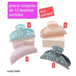 Broches Candy 14483. Conjunto de 12 unidades.