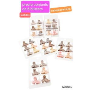 Luc159206.precio conjunto de 6 blisters surtidos