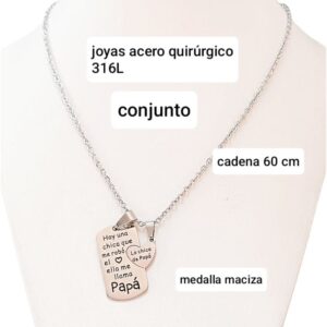 Conjunto LucMD: cadena de 60cm + medalla para compartir.
