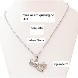Conjunto LucMD: cadena de 60cm + dije botín.