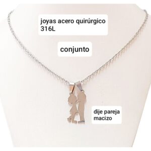 Conjunto LucMD: cadena con dije pareja para compartir.
