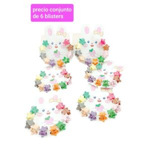 Minibroches estrellas. Conjunto de 6 blisters.