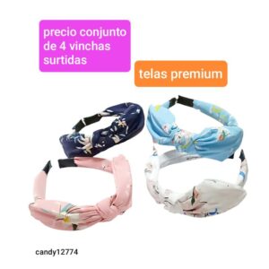 Vinchas Candy 12774. Conjunto de 4 unidades.