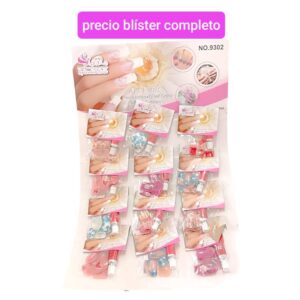 Uñas postizas MM 67F. Blister completo.