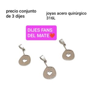 Mjc dije mate precio conjunto de 3 dijes