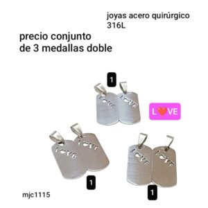 Mjc1115.precio conjunto de 3 medallas