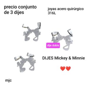 Mjc.precio conjunto de 3 dijes