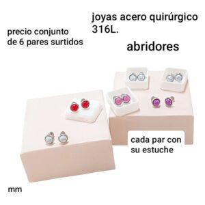 Precio conjunto de 6 pares surtidos
