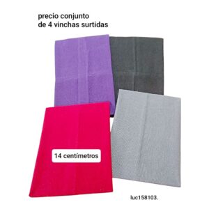 Luc158103.precio conjunto de 4 vinchas surtidas