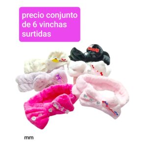 Precio conjunto de 6 vinchas surtidas