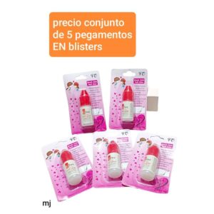 Pegamento para uñas. Conjunto de 5 unidades.