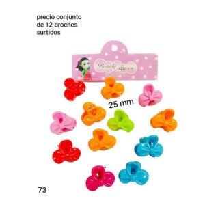 Broches Candy 73/74. Bolsa x 12 unidades. (Modelos surtidos)