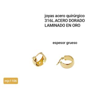 Aros MJC 1106. Argollas gruesas.