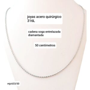 Cadena MJC 633. Soga entrelazada x 50cm.