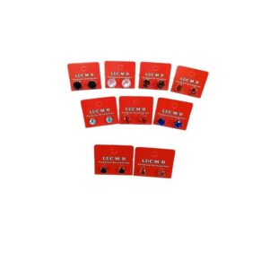 combo de 9 pares de aros strass genuino