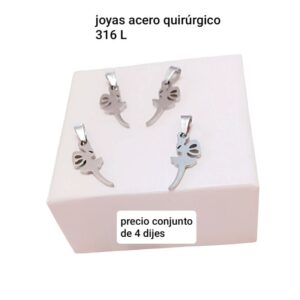 Dije hada. Conjunto de 4 unidades.