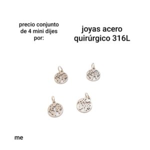 Dijes ME. Conjunto de 4 unidades.