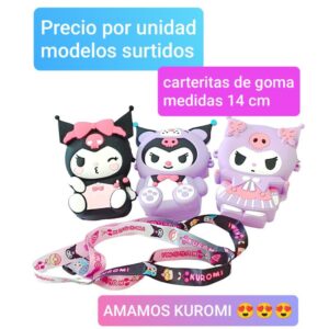 Carterita con diseño Kuromi. Modelos surtidos.