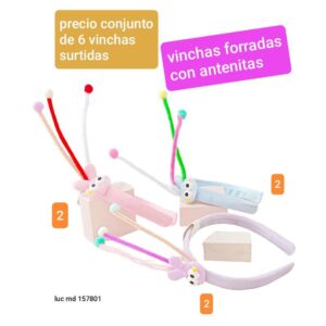 Vinchas LucMD 157801. Conjunto de 6 unidades.