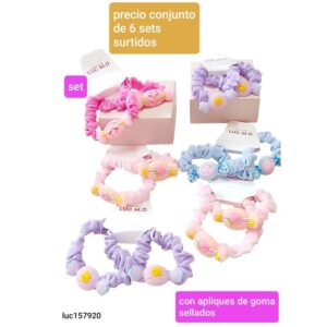 Gomas LucMD 157920. Con apliques de caramelos. Conjunto de 6 sets.