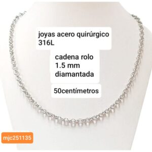 Cadena MJC 251135. Rolo 1.5mm x 50cm.