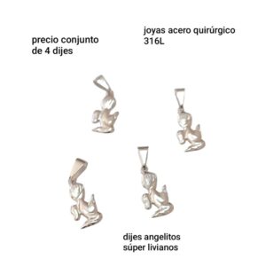 Precio conjunto de 4 dijes