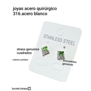 Luc md.strass🔲 precio por par colores surtidos