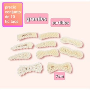 Tic-tacs con perlas. Modelos surtidos. Conjunto de 10unidades.