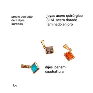 Dijes LucMD. Conjunto de 3 unidades.