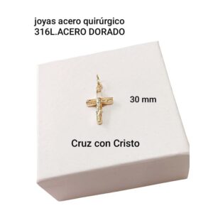 Dije LucMD. Cruz con Cristo.