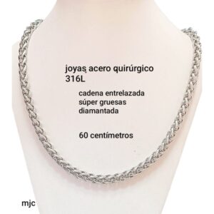 Cadena MJC. Entrelazada x 60cm.