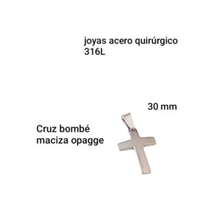 Dije MJC. Cruz bombé.