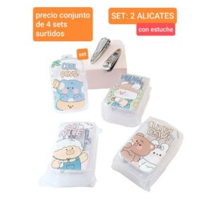 Set de 2 alicates en estuche. Conjunto de 4 sets.