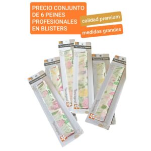 Peines grandes. Conjunto de 6 unidades.