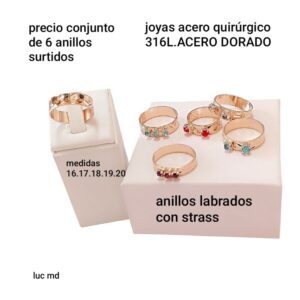 Precio conjunto de 6 anillos surtidos