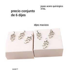 Mmk17.precio conjunto de 6 dijes