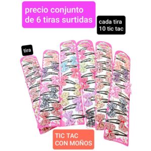 Tic-tacs MM 06A. Conjunto de 6 tiras.