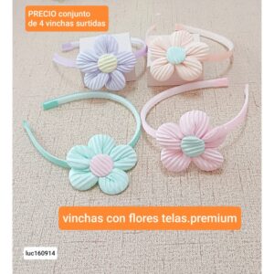Luc160914.precio conjunto de 4 vinchas surtidas