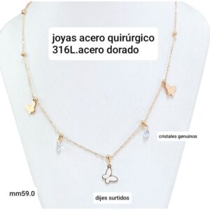 Conjunto MM 590. Cadena con dijes. Modelos surtidos.