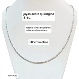 Cadena MJC 416. Eslabones trabados x 50cm.
