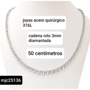 Cadena MJC 25136. Rolo 3mm x 50cm.
