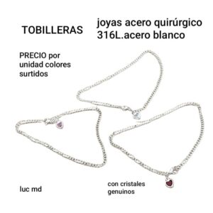 Tobilleras precio por unidad colores surtidos