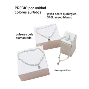 Pulseras.precio por unidad colores surtidos