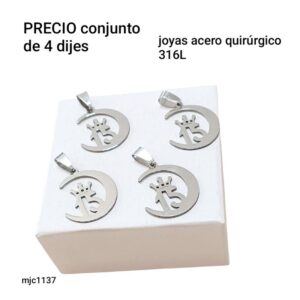 Mjc1137.precio conjunto de 4 dijes